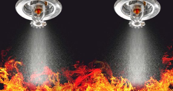 Fire and lawn sprinklers